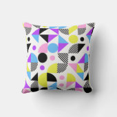 幾何モダンカラフルパターン クッション (裏面)