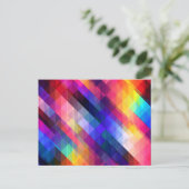 幾何モダンカラフルパターン ポストカード (スタンド正面)