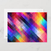 幾何モダンカラフルパターン ポストカード (正面/裏面)