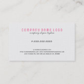 幾何モダンカラフルパターン 名刺 (裏面)