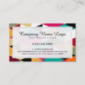 幾何モダンカラフルパターン 名刺 (裏面)