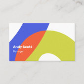 幾何モダンカラフル図形 名刺 (正面)