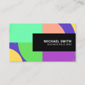 幾何モダンカラフル図形 名刺 (正面)