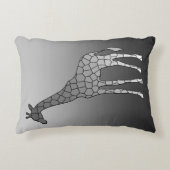 幾何モダンキリン,シルバーグレー アクセントクッション (正面)