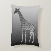 幾何モダンキリン,シルバーグレー アクセントクッション (裏面(縦))