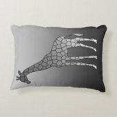 幾何モダンキリン,シルバーグレー アクセントクッション (裏面)