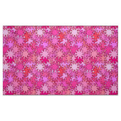 幾何モダンギア、明るい赤紫色、ピンク ファブリック (ファットクウォーター)