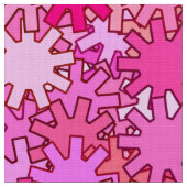 幾何モダンギア、明るい赤紫色、ピンク ファブリック (クローズアップ)