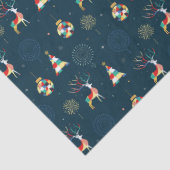 幾何モダンクリスマスツリートナカイ 薄葉紙 (詳細)