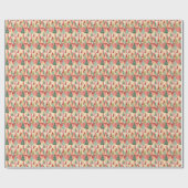 幾何モダンクリスマスツリー抽象芸術 ラッピングペーパー (フラット)