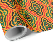 幾何モダンケント色のラッピング紙 ラッピングペーパー (ロールコーナー)