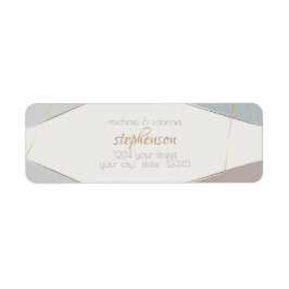 幾何モダンコンテンポラリーストライプ石板 ラベル