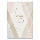 幾何モダンコンテンポラリーストライプ赤面砂 テーブルナンバー (裏面)