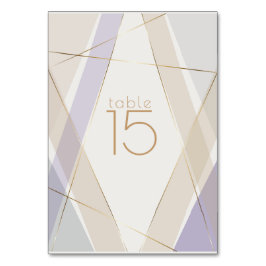 幾何モダンコンテンポラリー菌バイオレット テーブルナンバー