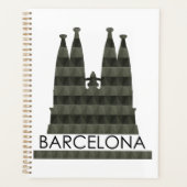 幾何モダンサグラダファミリアバルセロナスカイライン プランナー手帳 (正面)