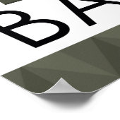 幾何モダンサグラダファミリアバルセロナスカイライン ポスター (角)