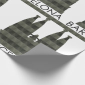 幾何モダンサグラダファミリアバルセロナスカイライン ラッピングペーパー (角)