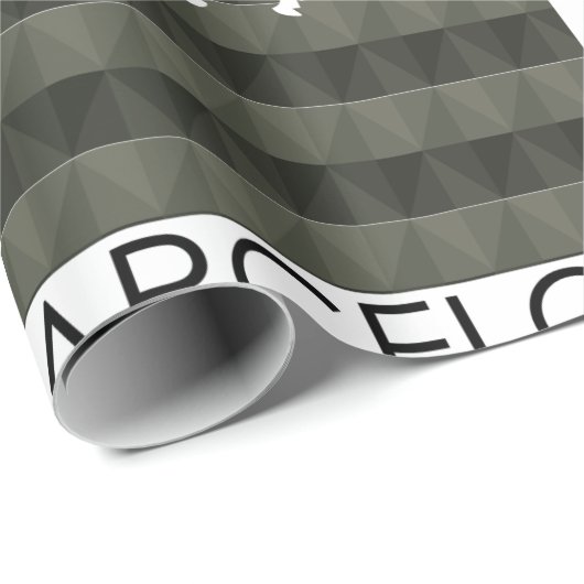 幾何モダンサグラダファミリアバルセロナスカイライン ラッピングペーパー (ロールコーナー)