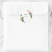 幾何モダンサボテンの名結婚前ありがとう ラウンドシール (バッグ)