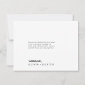 幾何モダンサンキューカード サンキューカード (裏面)