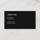 幾何モダンシンプルエレガント 名刺 (裏面)