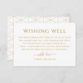 幾何モダンシンプル結婚の願い事 エンクロージャーカード (正面/裏面)