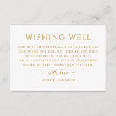 幾何モダンシンプル結婚の願い事 エンクロージャーカード (正面)