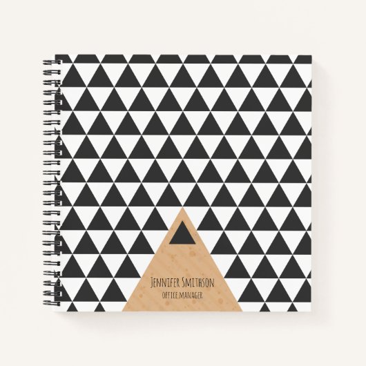 幾何モダンスタイルスパイラルノートブック ノートブック (正面)