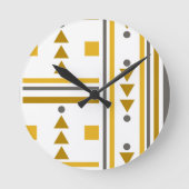 幾何モダンスタイル丸時計 ラウンド壁時計 (正面)