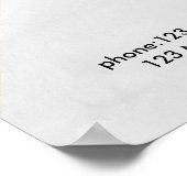 幾何モダンスタイル価格ポスター ポスター (角)