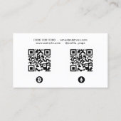 幾何モダンスタイル暗号  名刺 (裏面)