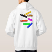 幾何モダンセーター – はっきりしたパターン パーカ (裏面)