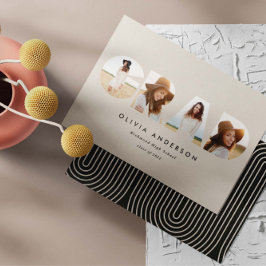 幾何モダンタイポグラフィフォトアーチ卒業