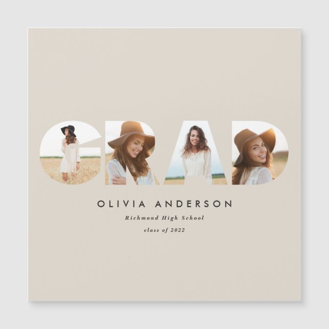 幾何モダンタイポグラフィフォトアーチ卒業 (正面)