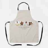 幾何モダンタイポグラフィフォトアーチ卒業 エプロン (正面)