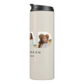 幾何モダンタイポグラフィフォトアーチ卒業 タンブラー (回転右)