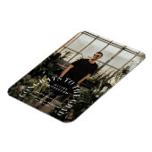 幾何モダンタイポグラフィフォトアーチ卒業 マグネット (左側)