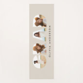 幾何モダンタイポグラフィフォトアーチ卒業 ヨガマット (正面)