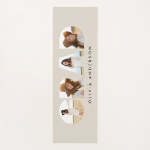 幾何モダンタイポグラフィフォトアーチ卒業 ヨガマット