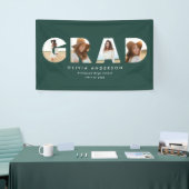 幾何モダンタイポグラフィフォトアーチ卒業 横断幕 (トレードショー)