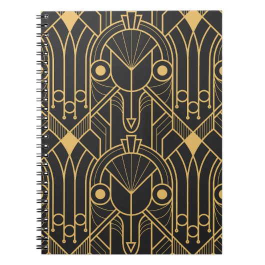 幾何モダンタイルアールデコ ノートブック (正面)
