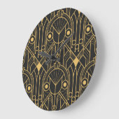 幾何モダンタイルアールデコ ラージ壁時計 (傾斜)