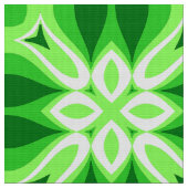 幾何モダンタイル模様エメラルドグリーン ファブリック (クローズアップ)