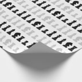 幾何モダンチェス駒のゲームパターン ラッピングペーパー (角)