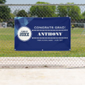 幾何モダンデザイン卒業パーティバナー 横断幕 (インサイチュ)