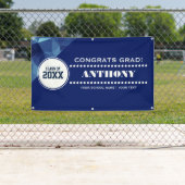 幾何モダンデザイン卒業パーティー 横断幕 (インサイチュ)