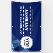 幾何モダンデザイン卒業パーティー 横断幕 (縦)