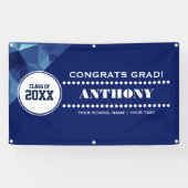 幾何モダンデザイン卒業パーティー 横断幕 (横)