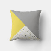 幾何モダントレンディーイエローグレーテラッツォ クッション (裏面)