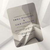 幾何モダンニュートラル結婚式招待状 招待状